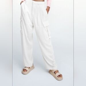 Zara Beige Slide Sandals NWT